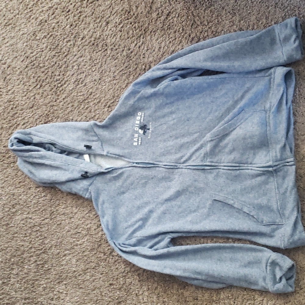 San Diego blue sweatshirt, light material